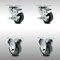 Service Caster 3.5 Inch SS Thermoplastic Rubber Wheel Top Plate Caster Set with 2 Brake 2 Rigid SCC-SS20S3514-TPRB-TLB-2-R-2 - alternate 1